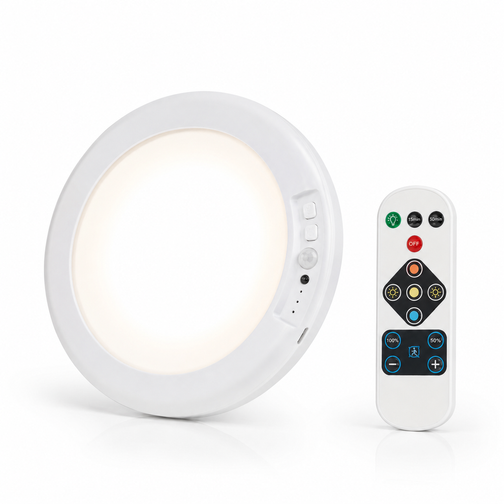 Lámpara LED con sensor |  sin cables, sin instalación.