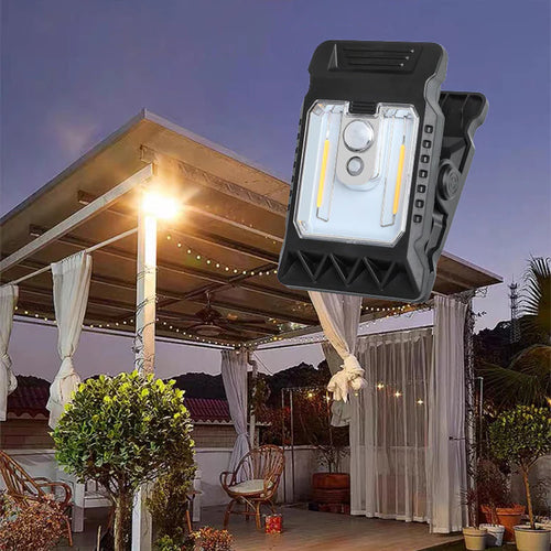 Luz LED Clip con Sensor y Carga Solar | Ilumina sin instalaciones