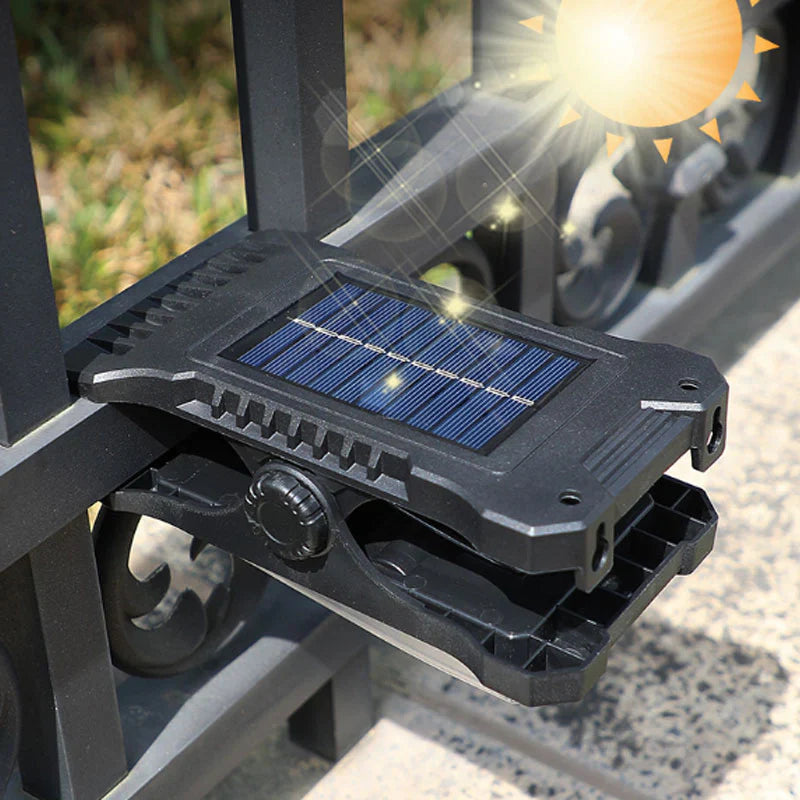 Luz LED Clip con Sensor y Carga Solar | Ilumina sin instalaciones